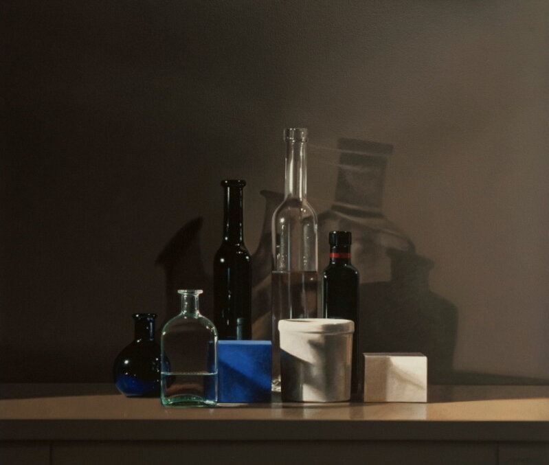 Guy Diehl, ‘Still Life with Blue Box’, 2010, Painting, Acrylic on canvas, Dolby Chadwick Gallery