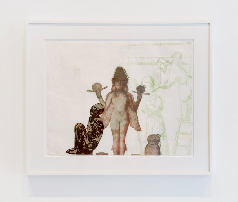 Nancy Spero, ‘Lilith’, 1985, Drawing, Collage or other Work on Paper, Handprinting and printed collage on paper, Rhona Hoffman Gallery
