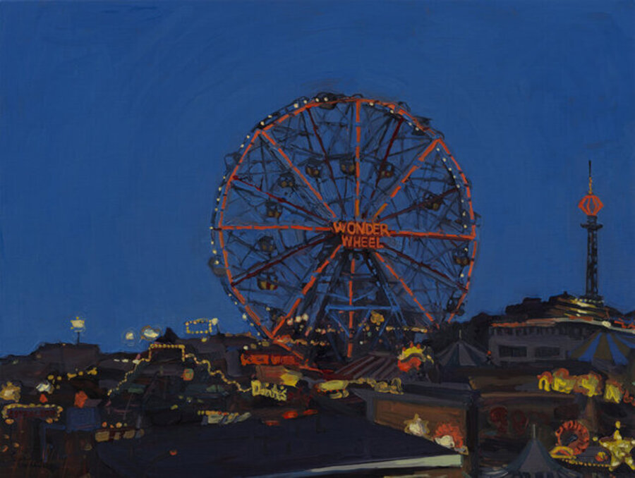 Wonder Wheel at Night