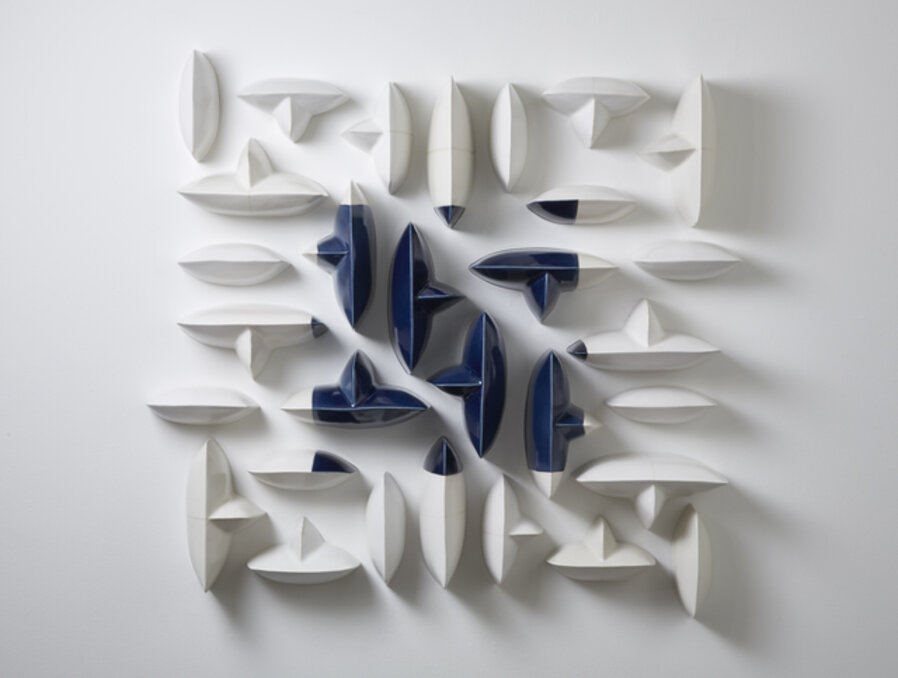 Wall Pillows Blue Square I