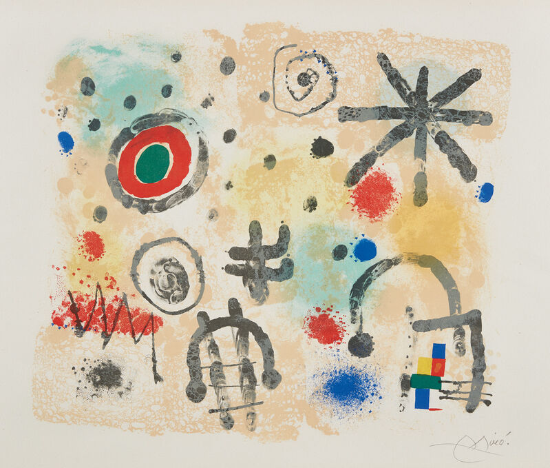 Joan Miró, ‘Signes et météores (Signs and Meteors)’, 1958, Print, Lithograph in colors, on Arches paper, with full margins., Phillips