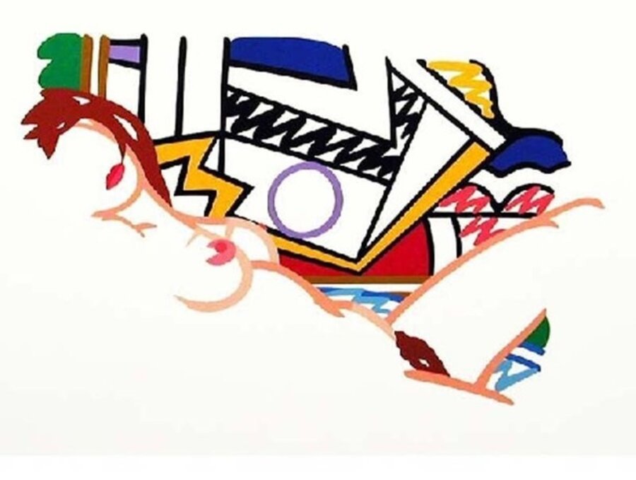 Monica Nude with Lichtenstein