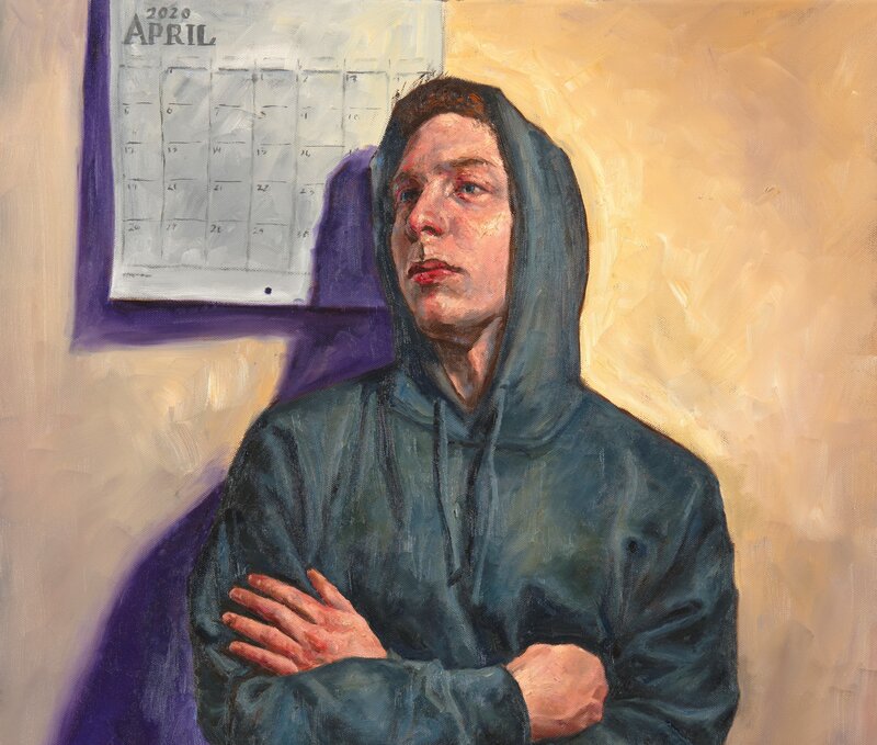 Peter Lupkin, ‘Portrait of William, April, 2020’, 2020, Painting, Oil on canvas, Gallery VICTOR