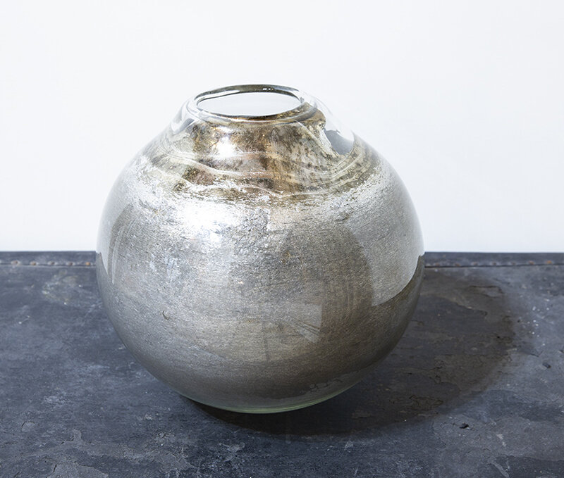 Andrew Erdos, ‘Moon Jar’, 2019, Design/Decorative Art, Blown Glass coated with Molten Aluminum, Museum of Arts and Design Benefit Auction