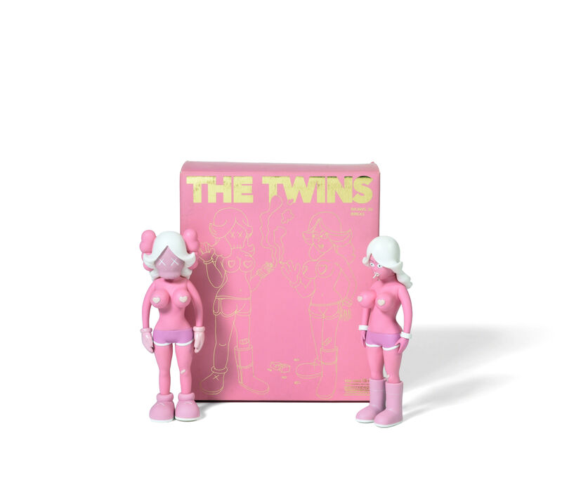 KAWS, ‘THE TWINS (Pink)’, 2006, Sculpture, Painted cast vinyl, DIGARD AUCTION