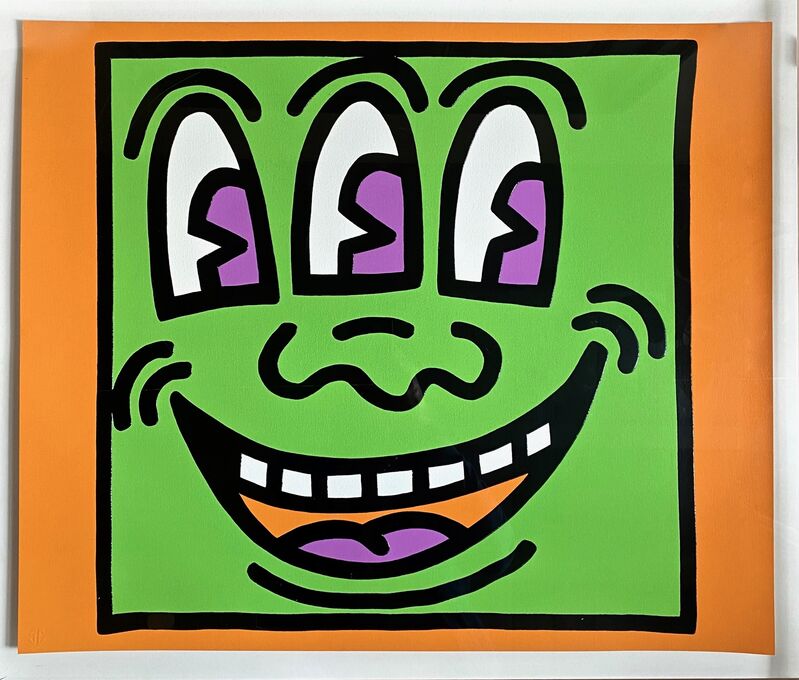 Keith Haring, ‘Three Eyed (from Icons)’, 1990, Print, Colour screenprint and embossing on Arches cover, Artsy x Forum Auctions
