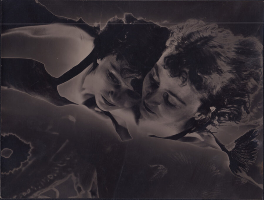Solarized Portrait of Rosalind Fuller and her Sister