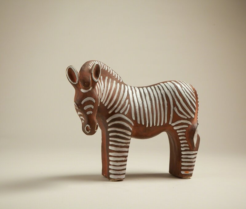 ‘Zebra’, ca. 1937, Design/Decorative Art, Ceramic partly enamelled,, Galerie Anne-Sophie Duval