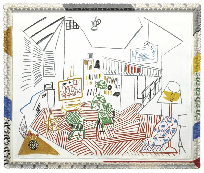 David Hockney, ‘Pembroke Studio Interior, from Moving Focus’, 1984, Print, Lithograph in colors, on TGL handmade paper, Christie's