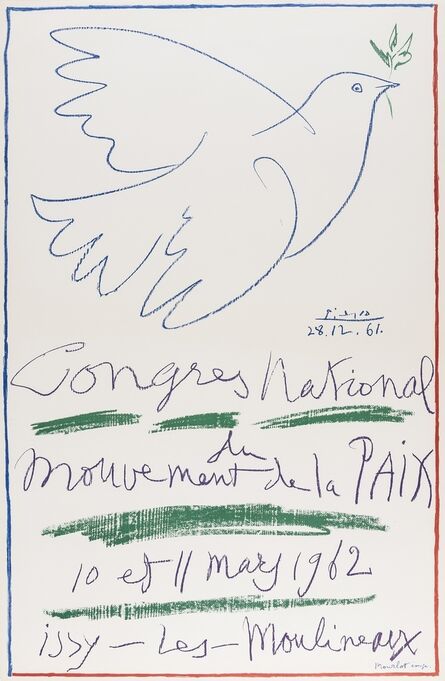 After Pablo Picasso, ‘Congrès National du mouvement de la Paix (Czwiklitzer 207)’, 1962