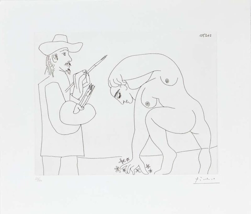 Pablo Picasso, ‘24.5.70 (24 May 1970)’, 1970, Print, Etching on paper, Wallector