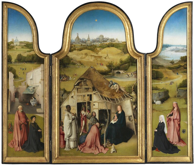 Hieronymus Bosch, ‘The Adoration of the Magi Triptych ’, 1494, Painting, Oil on panel, Museo Nacional del Prado