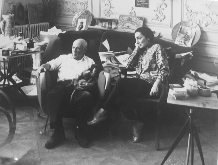 Picasso and Jacqueline, Cannes (first picture taken after their wedding).