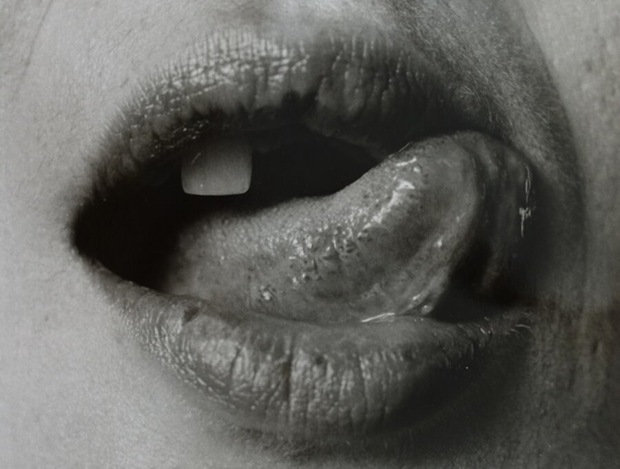 Black and white lips