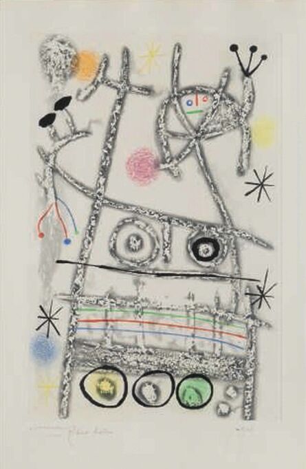 Joan Miró, ‘Les forestiers (grey)’, 1958