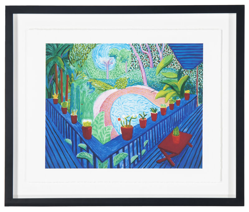 David Hockney, ‘Red Pots in the Garden’, 2000-2017, Print, Giclee print on Somerset Enhanced cotton rag paper with hand finished edges under Plexiglas, John Moran Auctioneers