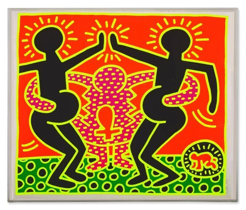 Keith Haring, ‘Fertility (5)’, 1983, Print, Screenprint in colors on Wove Paper, Fine Art Mia