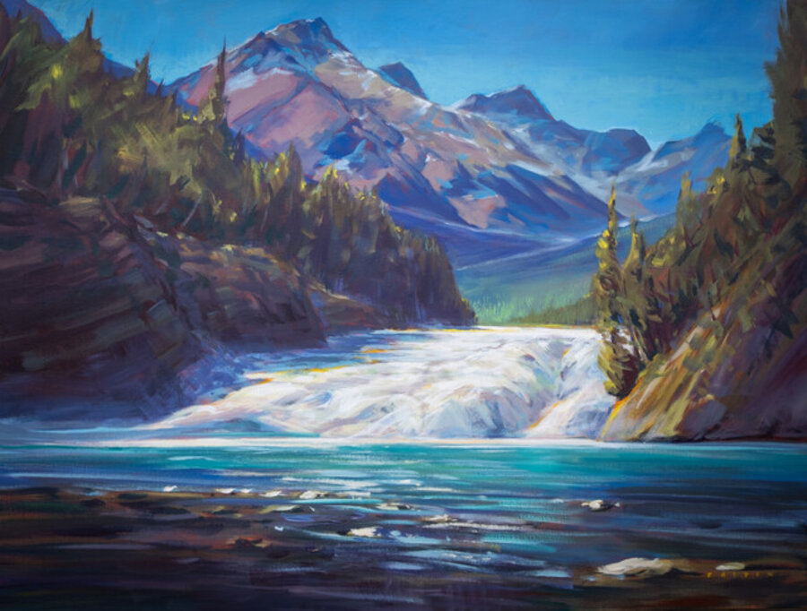 Spring run off at Bow Falls