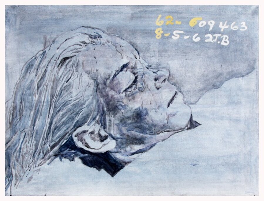 Marilyn is Dead! (blue-grey)