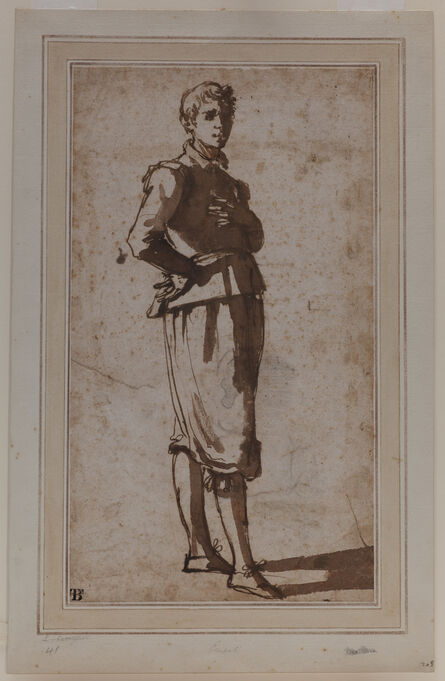 Jacopo Chimenti, ‘Study of a Young Man.’, before 1640