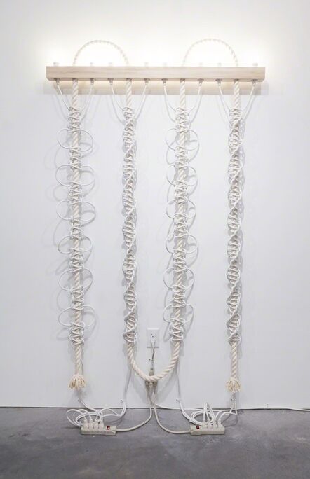 Dana Hemenway, ‘Untitled (White Extension Cords, Rope)’, 2016