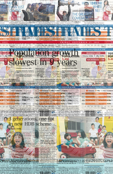 Heman Chong, ‘The Straits Times, Friday, September 27, 2013, Cover’, 2018