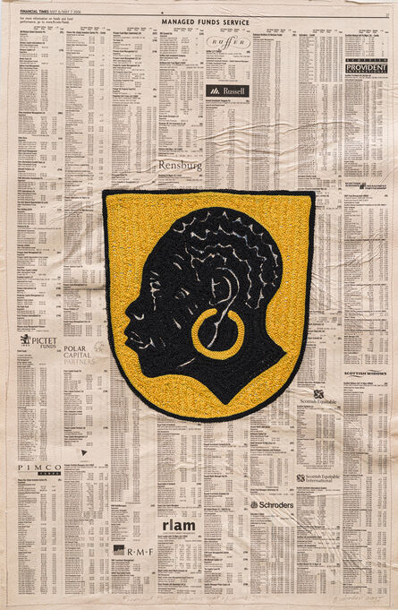 Godfried Donkor, ‘Financial Times dreams coat of arms III’, 2015