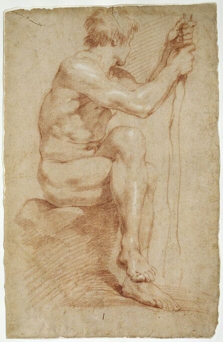 Gian Lorenzo Bernini, ‘Seated Male Nude’, 1618-1624