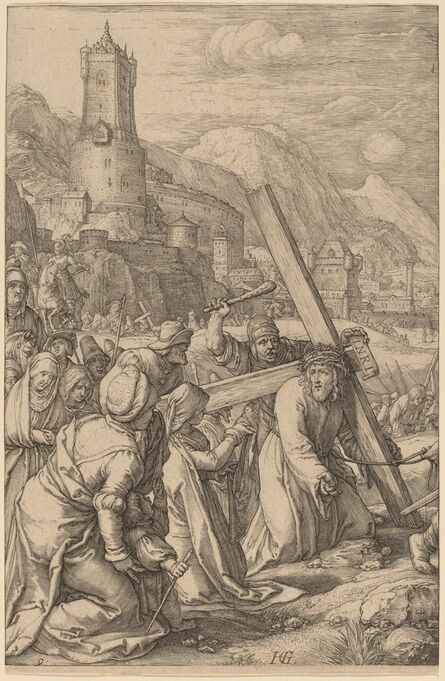 Hendrik Goltzius, ‘Christ Carrying the Cross’, probably 1598