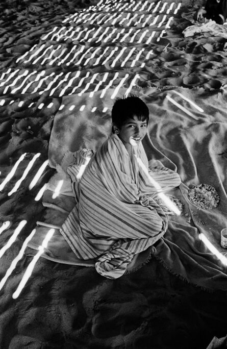 Harold Feinstein, ‘Boy Under the Boardwalk, Coney Island’, 1977