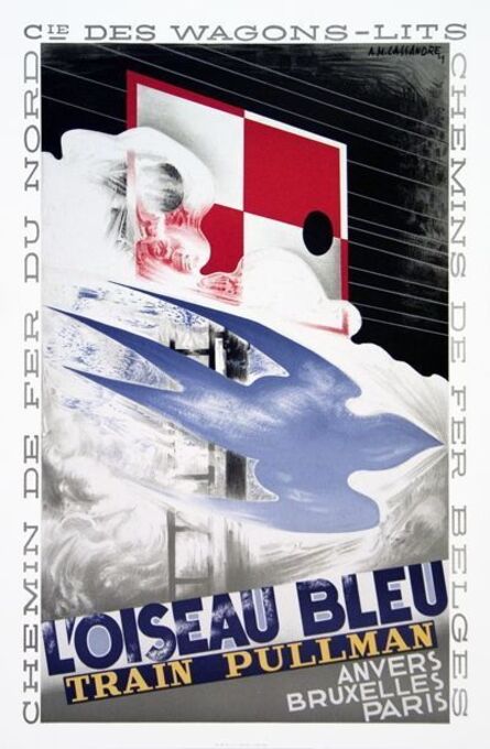 A.M. Cassandre, ‘L'Oiseau Bleu’, 1989