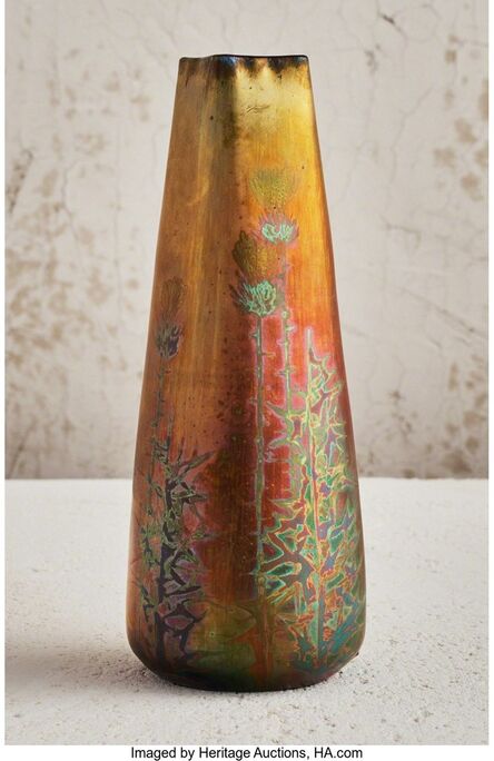Jerome Massier, ‘Thistle Vase’, circa 1895