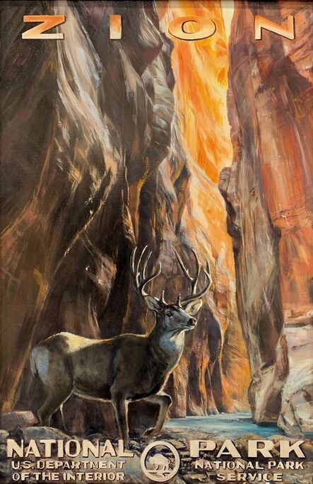 Jennifer Johnson, ‘Zion National Park Buck’, 2020