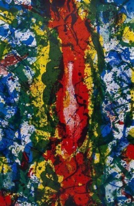 Sam Francis, ‘Untitled (red down centre)’, 1990