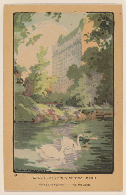 Rachael Robinson Elmer, ‘Hotel Plaza from Central Park’, 1914