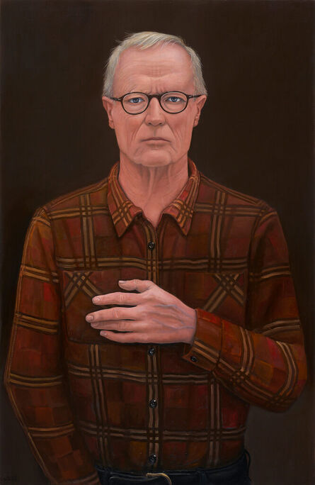 William Beckman, ‘Self-Portrait in Plaid Shirt’, 2022
