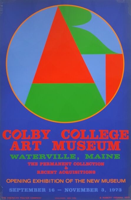 Robert Indiana, ‘ART for Colby College Poster’, 1973
