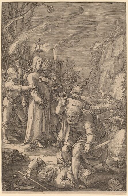 Hendrik Goltzius, ‘Christ Taken Captive’, 1598