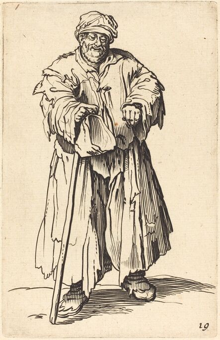 after Jacques Callot, ‘Fat Beggar with Eyes Cast Down’
