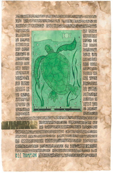 R.E.C. Thompson, ‘Arcane Page: Tortoise’, 2022