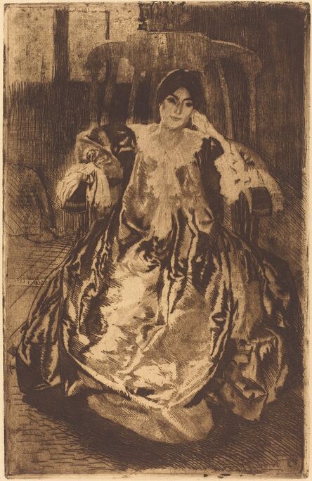 Albert Besnard, ‘The Silk Gown (La Robe de Soie)’, 1887