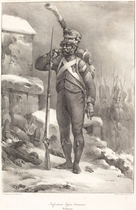 Nicolas-Toussaint Charlet, ‘Infanterie legère française, Voltigeur’, 1822