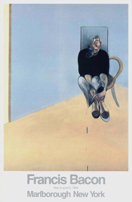 Francis Bacon, ‘Seated Man 1984 Original Marlborough Gallery Exhibition Poster’, 1984