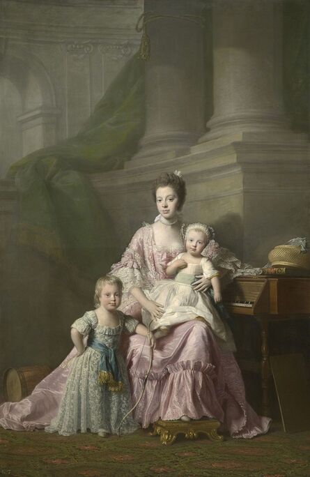 Allan Ramsay, ‘Queen Charlotte (1744-1818) with her two Eldest Sons’, 1764-1769