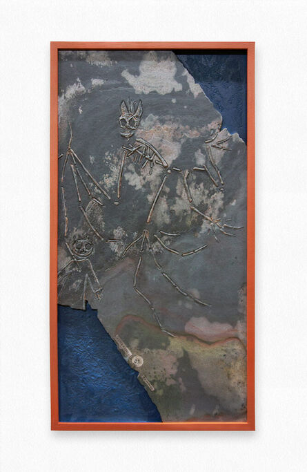 Charles Degeyter, ‘Fossil Plaque (bat night)’, 2023