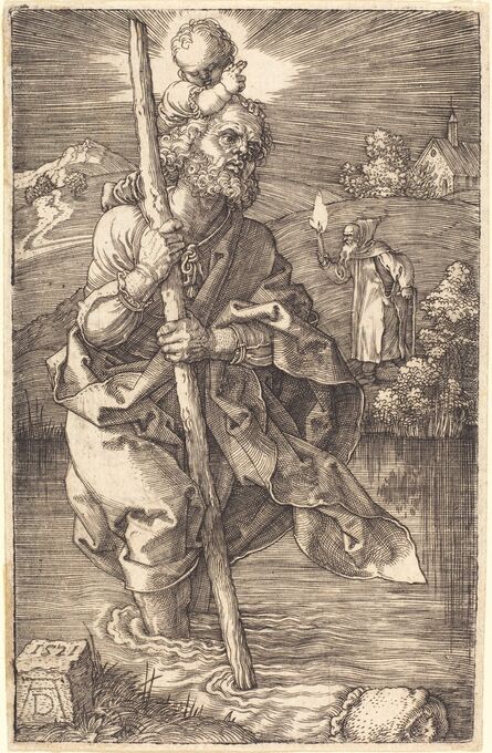 Albrecht Dürer, ‘Saint Christopher Facing Right’, 1521