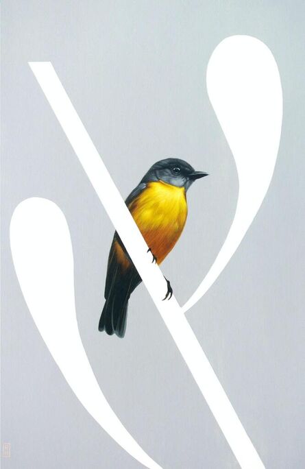 Richard Hughes, ‘Eastern yellow robin 1’, 2021