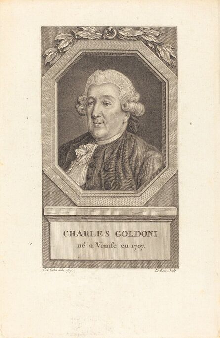 Pierre Adrien Le Beau after Charles-Nicolas Cochin II, ‘Charles Goldoni’, in or after 1787