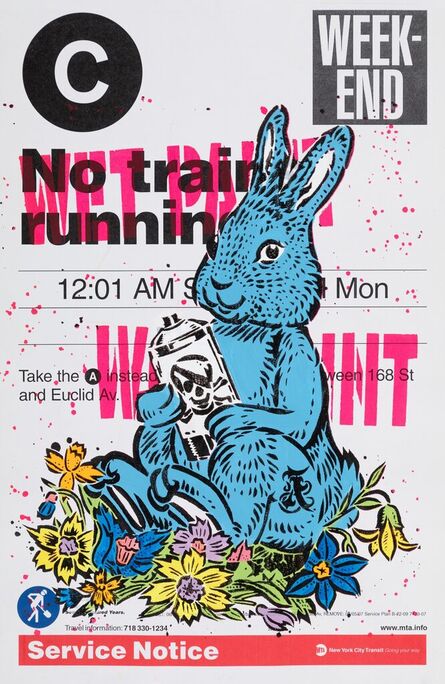 AIKO, ‘MTA Bunny (Blue)’, 2007