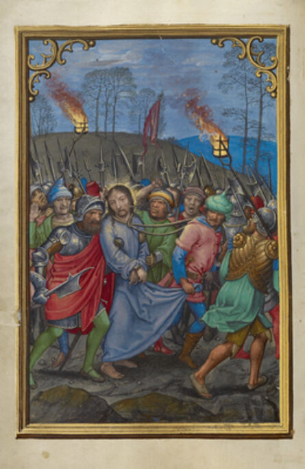 Simon Bening, ‘The Arrest of Christ’, 1525-1530